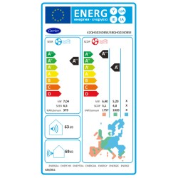 Carrier Extreme 2 42QHG024D8SE / 38QHG024D8SE Κλιματιστικό Inverter 24000 BTU A++/A+ με WiFi